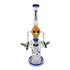 Front view of Lookah 14 inch Crazy Clown recycler dab rig with blue bowl and accent base designed for smoother diffusion and cooler hits 