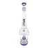 Full view of Lookah 24 inch purple sprinkler perc bong with coil tube styling and wide base built for steady use and smoother water filtered hits 