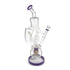 Lookah recycler dab rig with coil percolator and purple accents shown at an angle for shoppers wanting smooth, cooled concentrate hits 