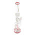 Lookah Platinum Princess Pink Recycler Dab Rig side view showing angled joint, recycler tubing, and pink base for online purchase 