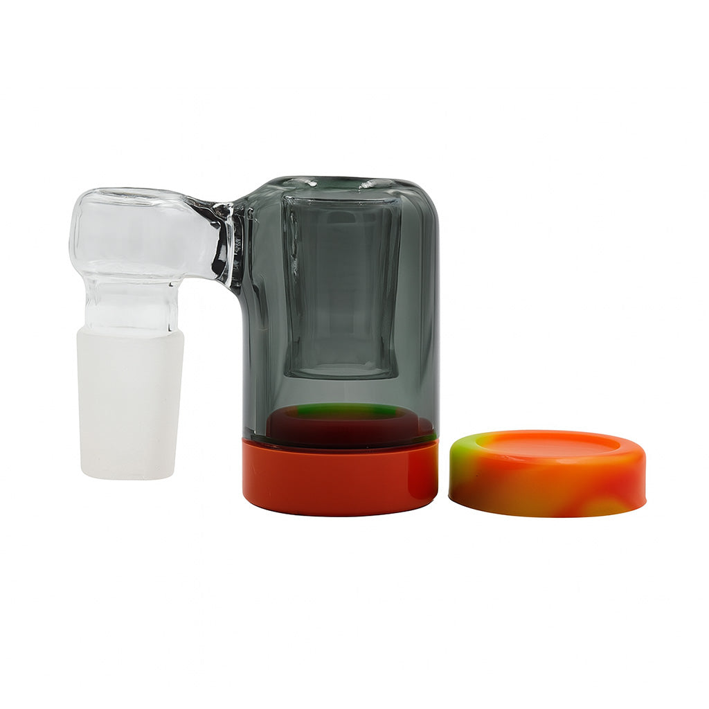 Smoke Low Profile Reclaim Catcher with Silicone Jar for sale online at Honeybee Herb