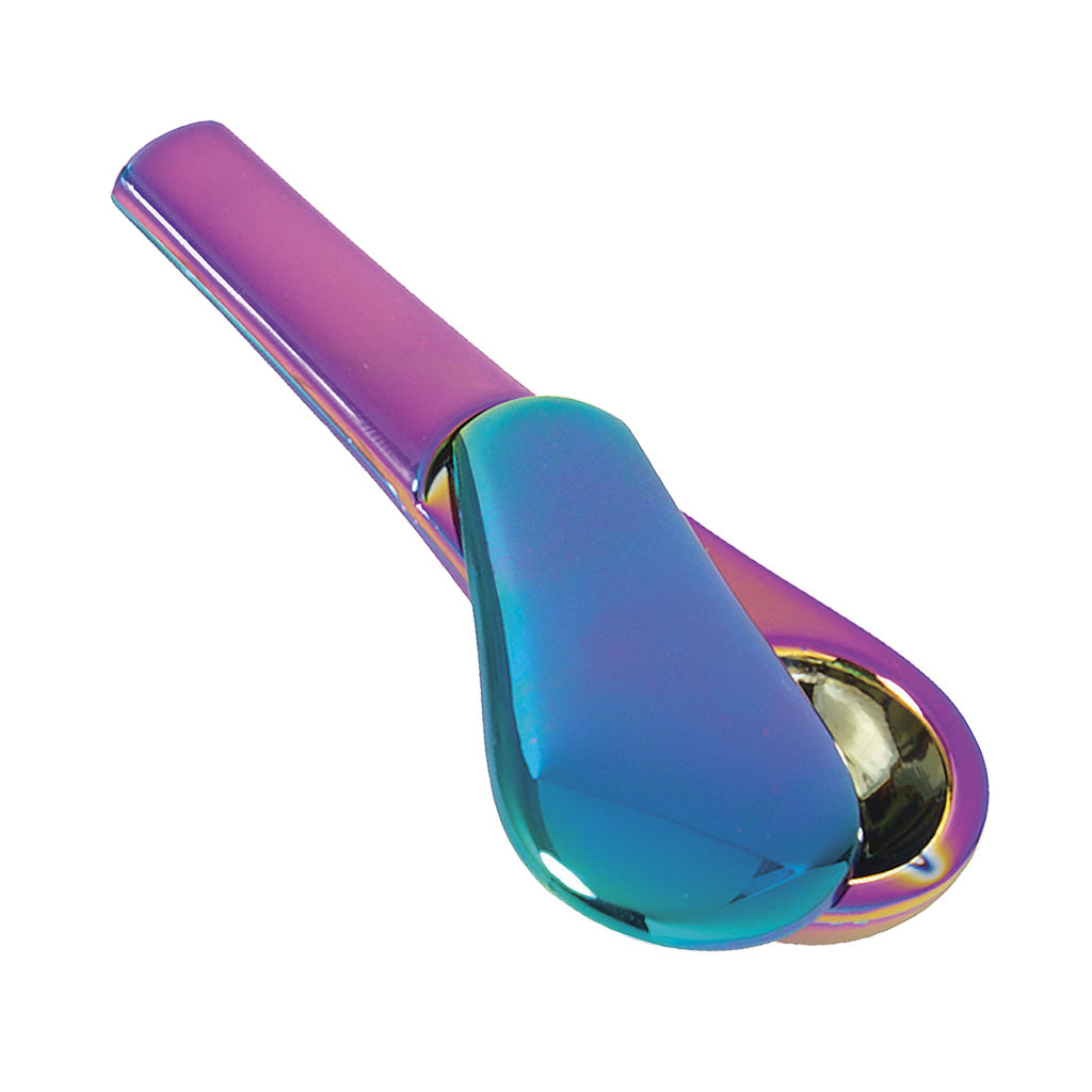 Rainbow magnetic metal hand pipe – unique smoking pipe design for sale