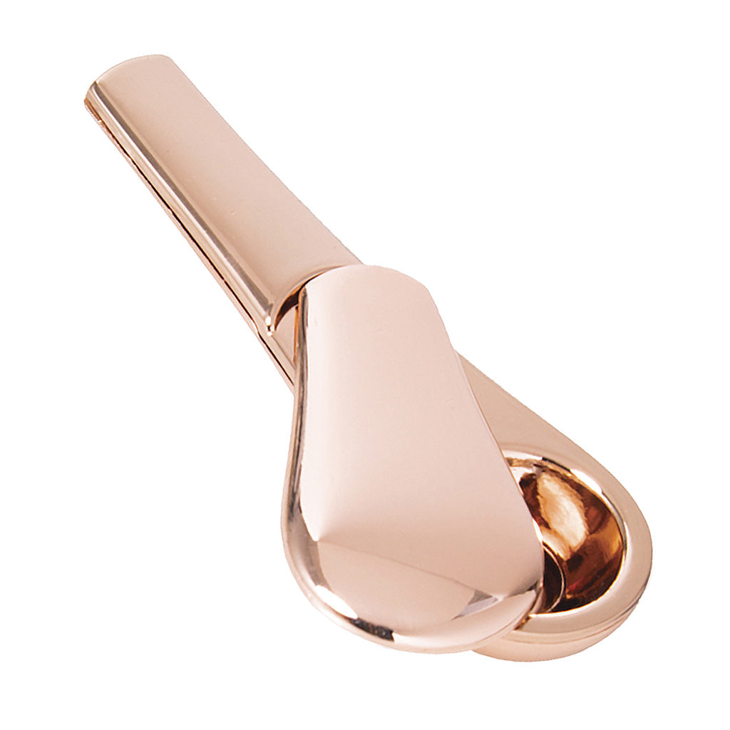 Rose gold magnetic metal hand pipe – stylish and durable pipe at Honeybee Herb