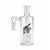 Matrix Perc Glass Cylinder Ash Catcher, 14mm male 90 degree, clear perc, clear glass.