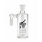 Matrix Perc Glass Cylinder Ash Catcher, 14mm male 90 degree, clear perc, clear glass.