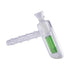 Matrix Perc Hand Bubbler Pipe in clear glass with green percolator – premium torus-style water pipe for smooth hits