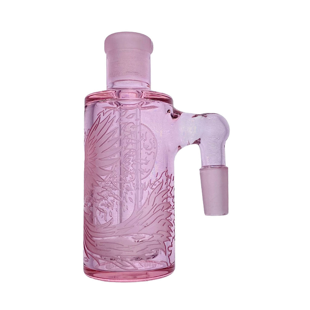 Milkyway 14MM 90°-Degree Phoenix Pink Sandblasted Showerhead Diffuser Wet Ash Catcher