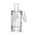 Clear Milkyway Bee Hive Wet Ash Catcher shown in a full view with a 14mm joint detail.