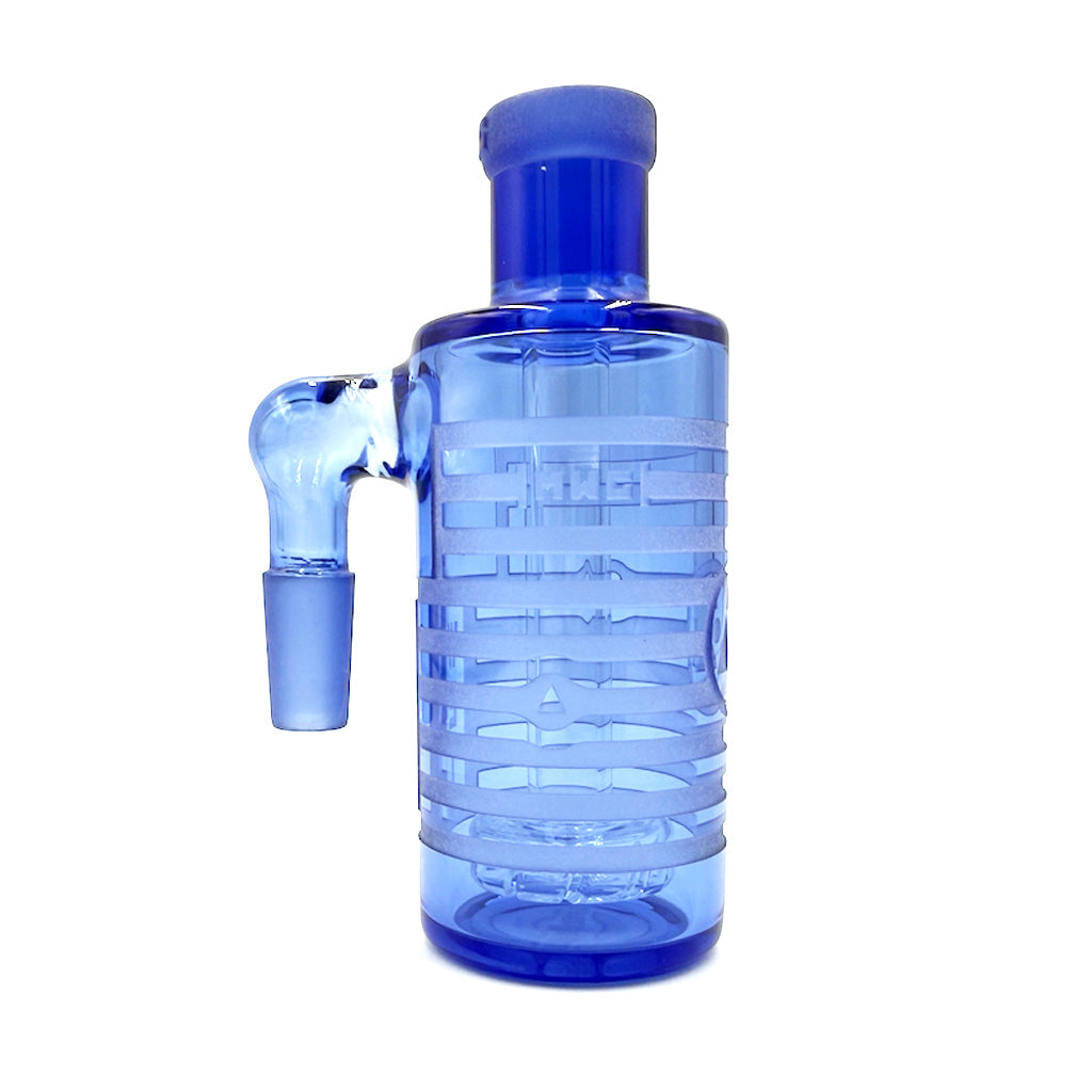 Blue Milkyway Universe glass ash catcher upgrade for bongs and rigs, shop this percolating attachment now at Honeybee Herb.