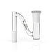 Mini Goose Neck Clear Glass Frosted Joint Drop Down Adapter