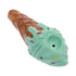Order mint ceramic ice cream smoking pipe – angled product image