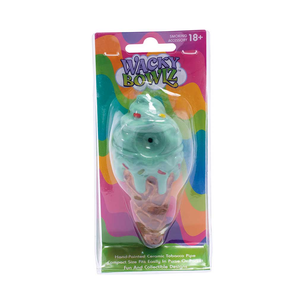 Wacky Bowlz mint ice cream pipe in packaging – for sale online 