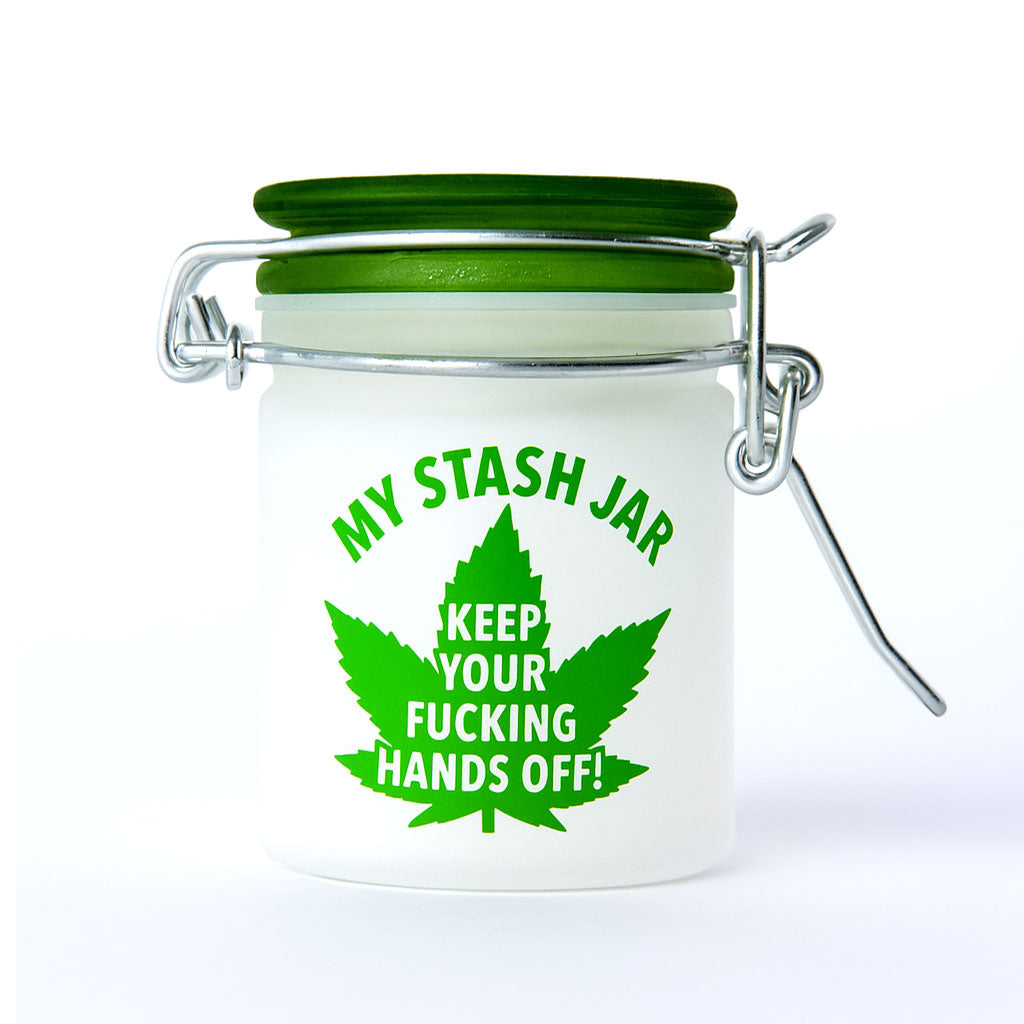 1.5 Oz. My Stash Jar Keep Your Fucking Hands Off Stash Jar By Ted Miller Innovation At Honeybee Herb