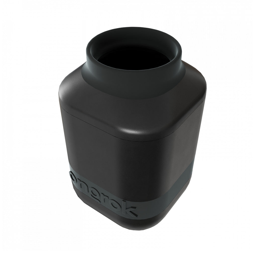 Top angle of ONGROK smoke filter – discreet smoking accessory from Honeybee Herb