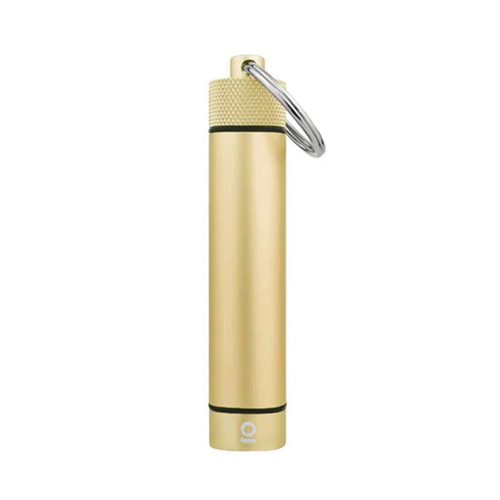 ONGROK Gold airtight aluminum storage keychain, perfect for discreet portable storage—buy online now. 
