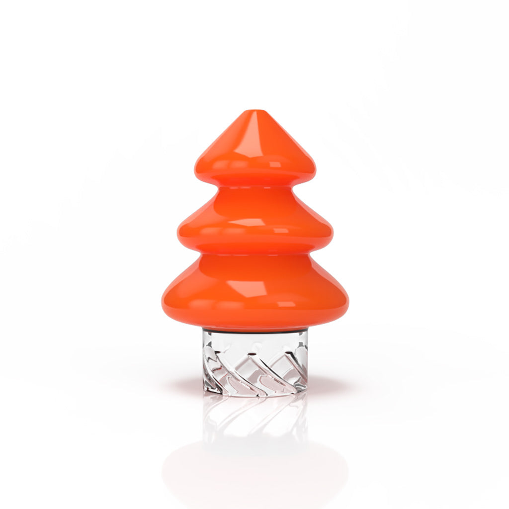 Honey Hive Orange Glass Christmas Tree Top Vortex Carb Cap Clean View