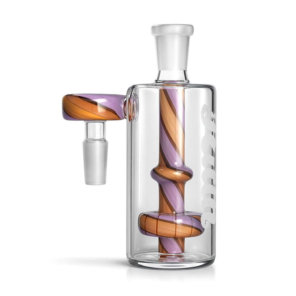 Buy Orange  Twist Perc Ash Catcher with Spiral Rod – Hittn Collection