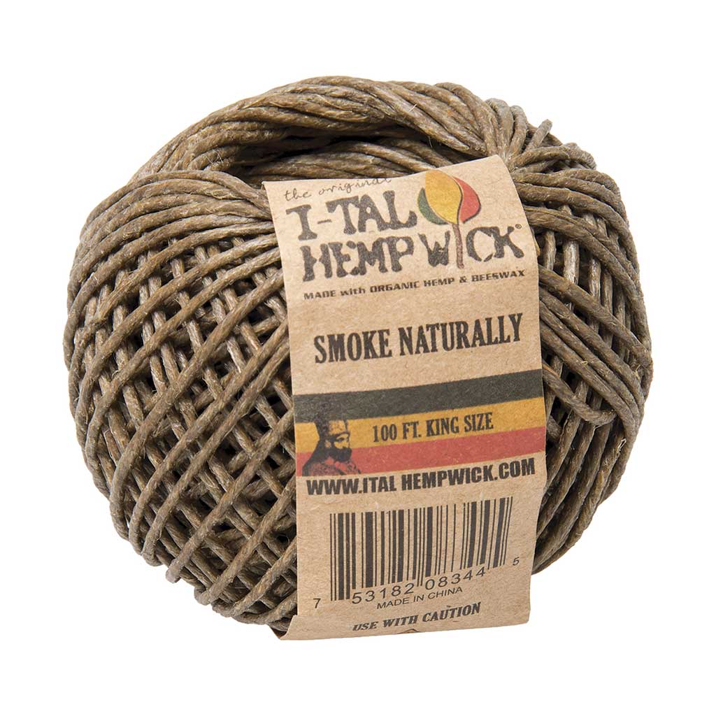 iTal King Size Hemp Wick 100ft. Spool