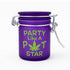 Airtight Purple Glass Party Like A Pot Star Glass Stash Jar Available At Honeybee Herb Buzz Shop