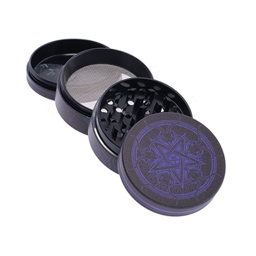 Pentagram 2-Inch Wacky Grinder 4-Parts View Available At Honeybee Herb