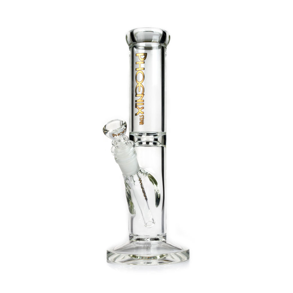 Phoenix Star 10 Inch Crystal Clear Straight Tube Bong