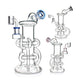 Phoenix Star 10 Inch Various Color Glass Recycler Dab Rig With Special Perc