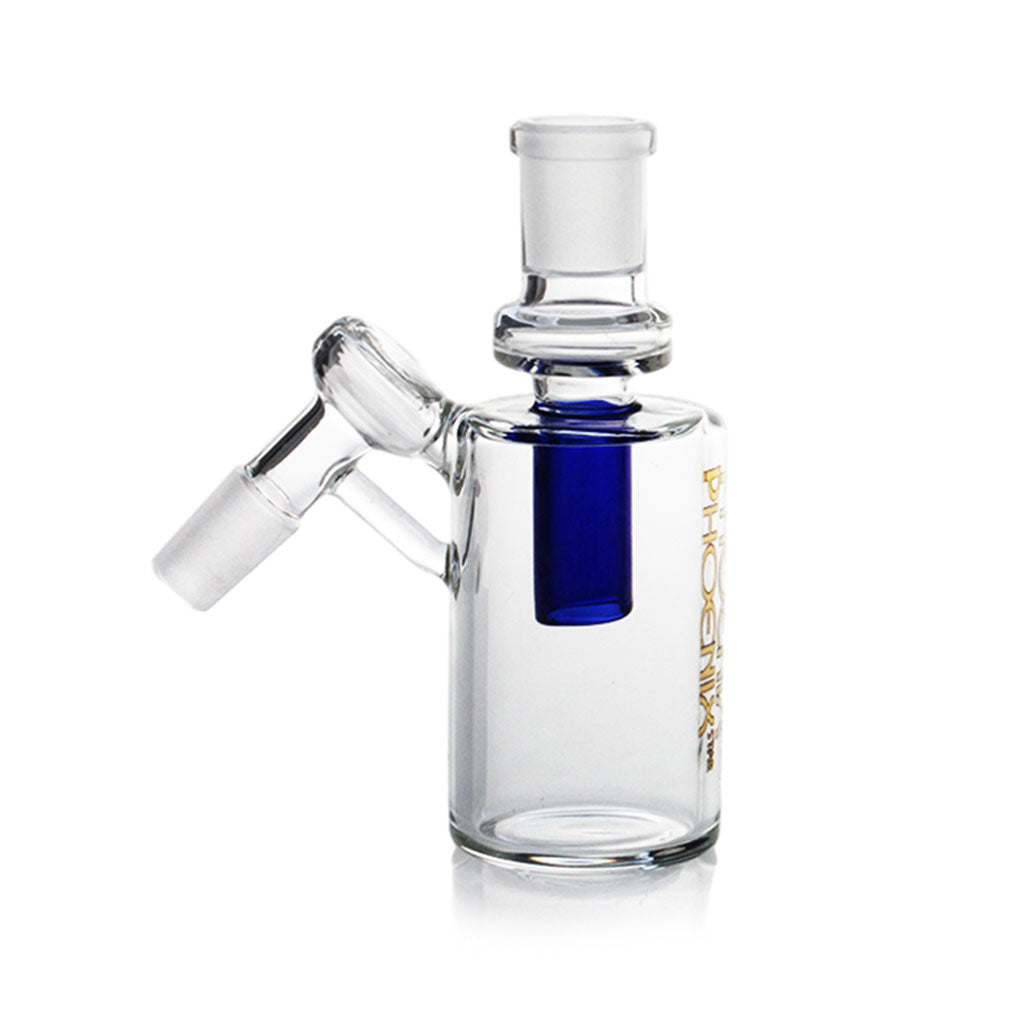 Phoenix Star 14MM Female To 14MM Male 45°-Degree Frosted Joint Blue Percless Ash Catcher
