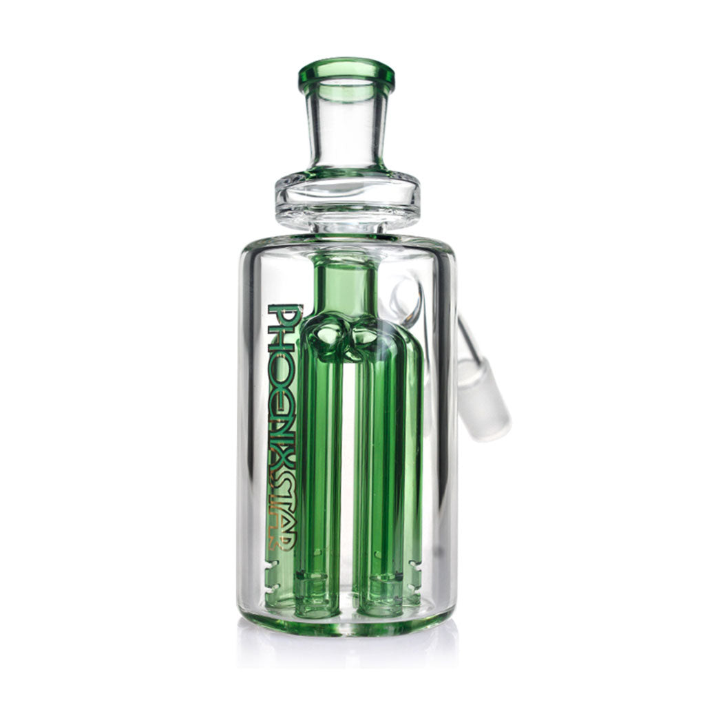 Phoenix Star 14MM Male 45°-Degree Joint Green 6 Arm Tree Diffuser Showerhead Ash Catcher