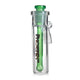 Phoenix Star 14MM Male 45°-Degree Joint Ash Catcher With Green Downstem Clear View In Honeybee Herb