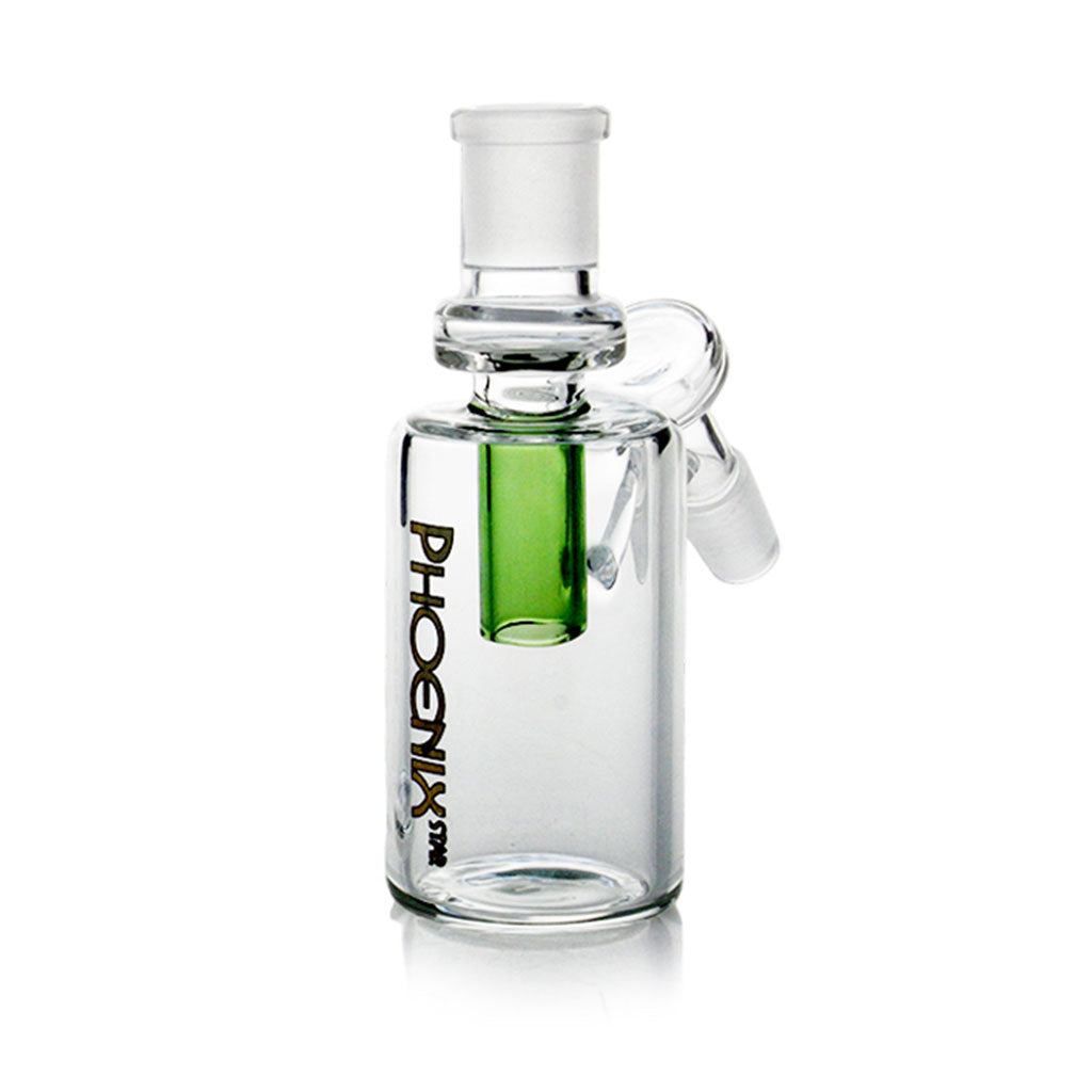 Phoenix Star 14MM Female To 14MM Male 45°-Degree Frosted Joint Green Percless Ash Catcher