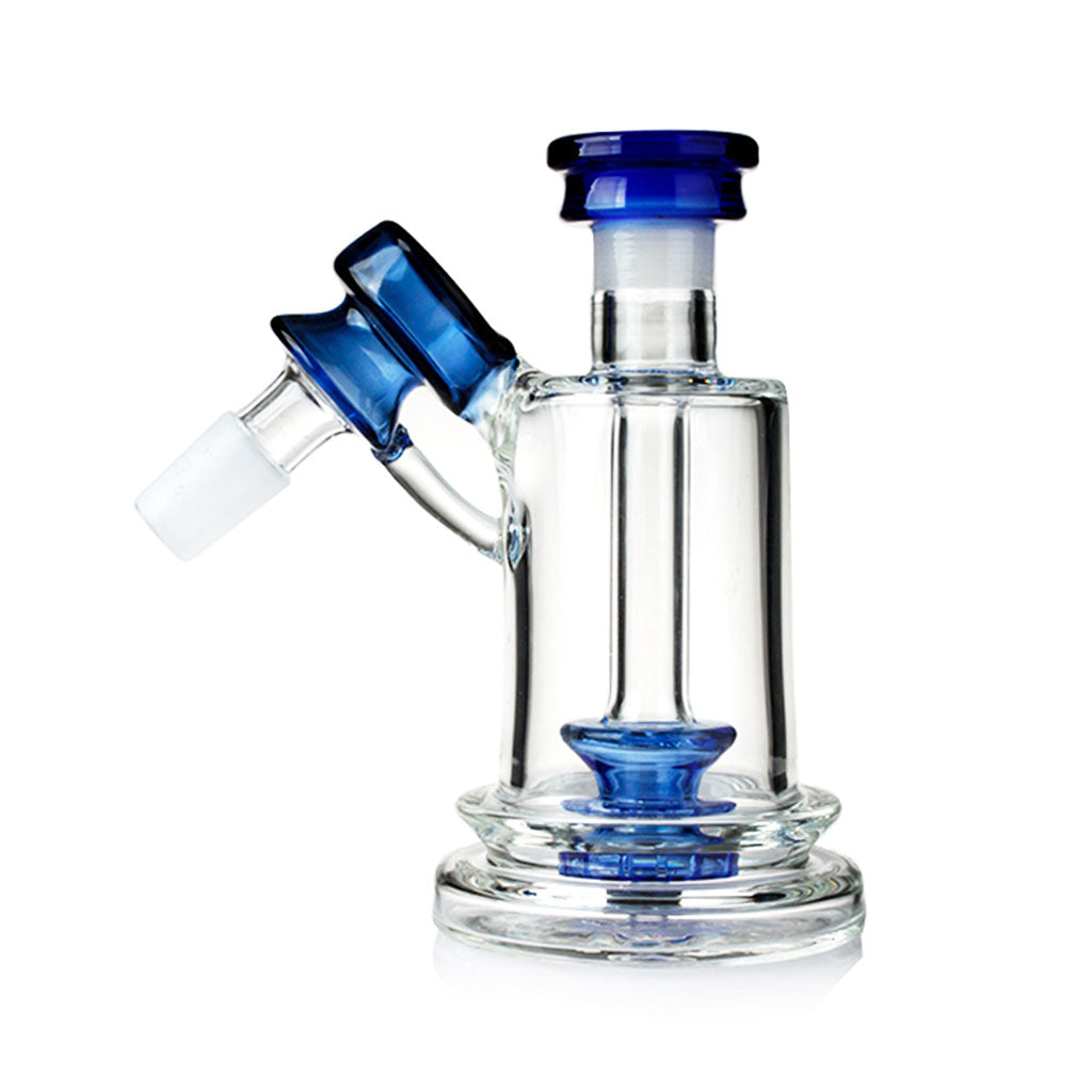 Phoenix Star 14MM Male And 45°-Degree Mini Bubbler Blue Showerhead Cone Perc Ash Catcher