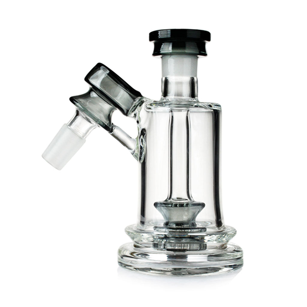 Phoenix Star 14MM Male And 45°-Degree Mini Bubbler Dark-Green Showerhead Cone Perc Ash Catcher