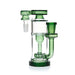 Phoenix Star 14MM Female To 14MM Male 90°-Degree Joint Green Dual Chamber Recycler Showerhead Perc Ash Catcher Clear Product View