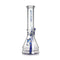 Phoenix Star New Design 10-Inches Glass Beaker Bong with Blue Flower Bowl, Keck Clips & Downstem At Honeybee Herb