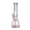 Phoenix Star New Design 10-Inches Glass Beaker Bong with Pink Flower Bowl, Keck Clips & Downstem At Honeybee Herb