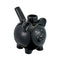 Black Pig Pipe Roast and Toast with black ceramic pig body, snout bowl piece, curved tail handle, and novelty smoking design