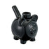 Black Pig Pipe Roast and Toast with black ceramic pig body, snout bowl piece, curved tail handle, and novelty smoking design