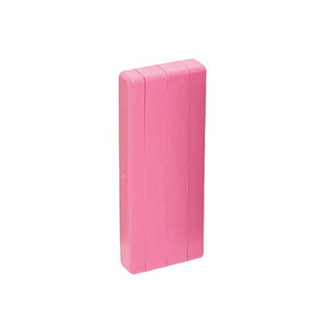 Pink eco-friendly 3-cone holder case made from biodegradable plastic for smokers  