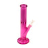 pink glass beaker bong with clear bowl piece and ice catcher, stylish and durable, available at honeybee herb