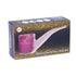Retail-ready pink glycerin Sherlock hand pipe – 4.7 inch glitter glass pipe