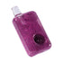 Buy pink glycerin hand pipe with glitter – freezable glass smoking pipe 