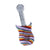 Guitar-shaped Pink Mix glass hand pipe – stylish and durable smoking pipe