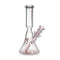 PHOENIX STAR 10-Inches Glass Beaker Bong with Pink Flower Bowl Piece, Keck Clips & Downstem At Honeybee Herb