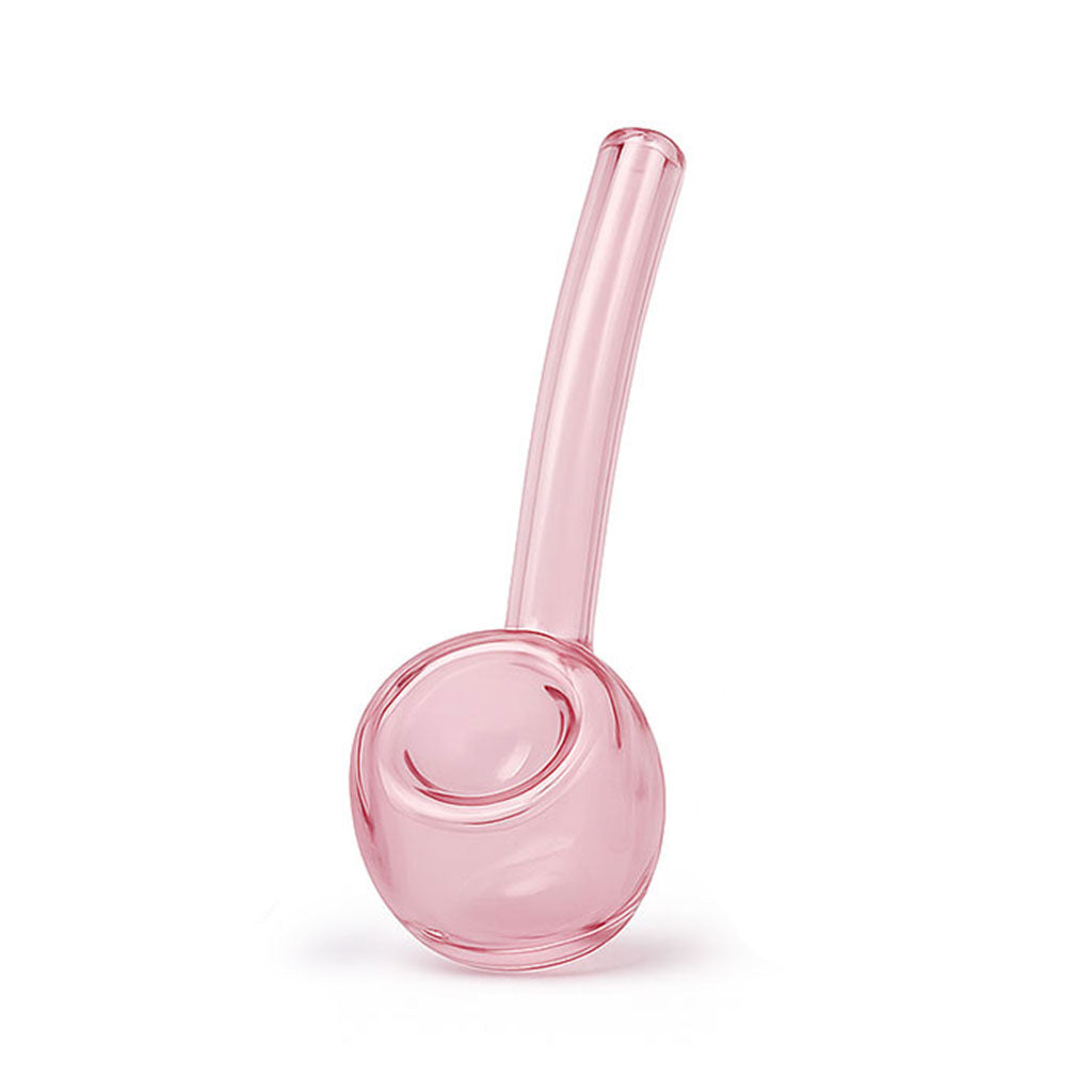Pink Sphere Glass Hand Pipe from Honeybee Herb for smooth smoking 