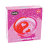 Pink Yin Yang Hearts Glass Ashtray in box packaging – Honeybee Herb ashtray