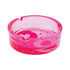 Side view of Pink Yin Yang Hearts Glass Ashtray – durable smoking ashtray 