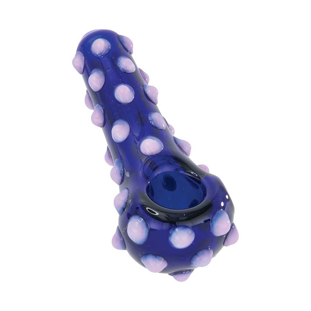 Buy pink polka dot stuffed glass spoon hand pipe – in stock now