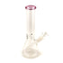 Premium Classic Glass Beaker Bong Water Pipe in pink, ready to order at Honeybee Herb.