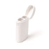 White Puffcase smoking accessory joint and lighter holder with dual compartments