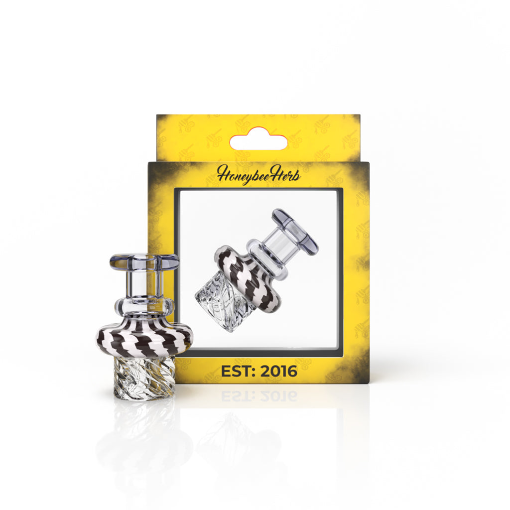 Purple Borosilicate Glass Directional Airflow Cyclone Vortex Carb Cap